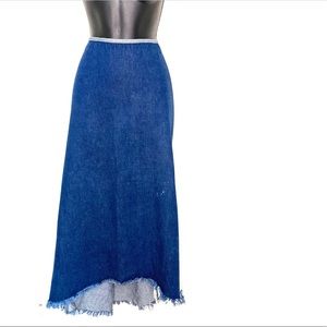 Vintage Beware Maxi Denim Skirt
